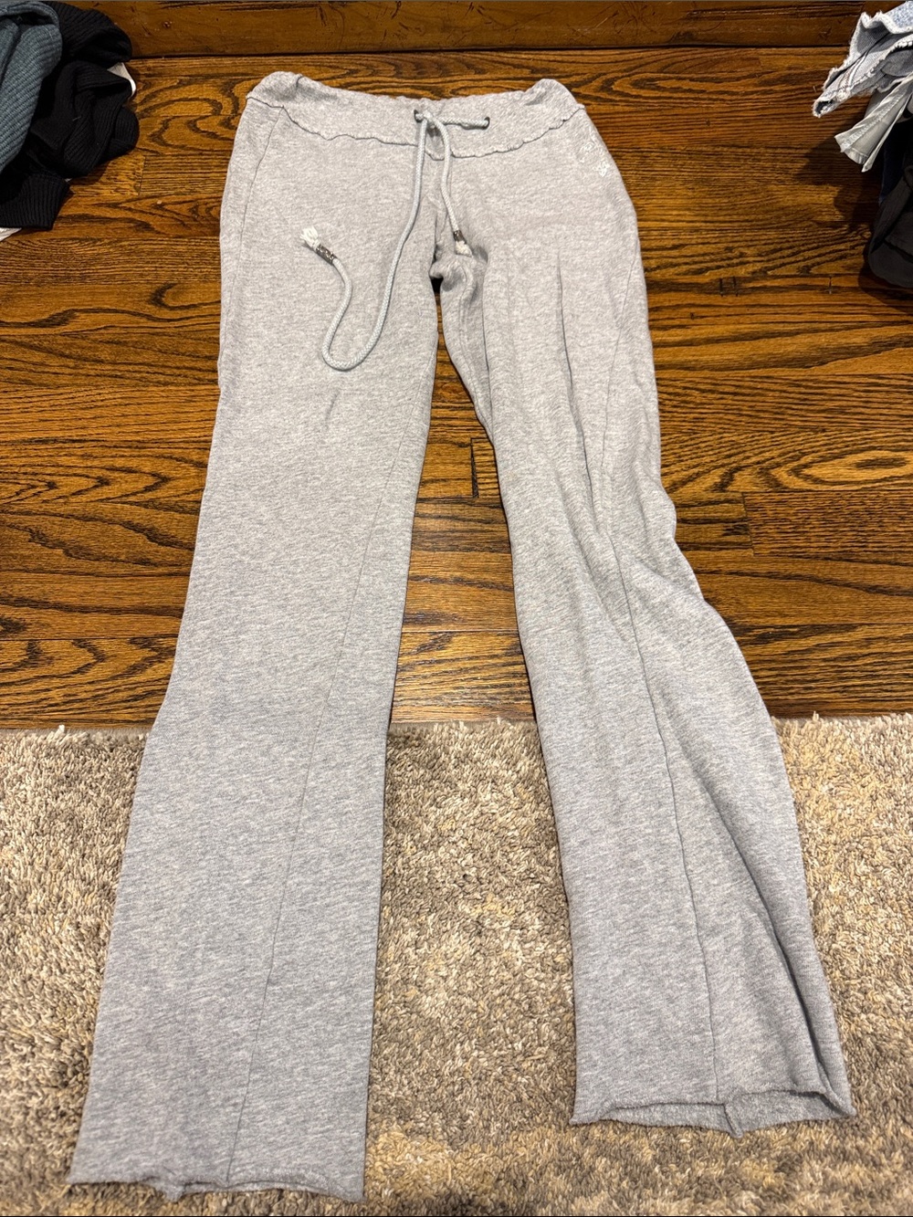 Kids Light Gray Drawstring Sweatpants